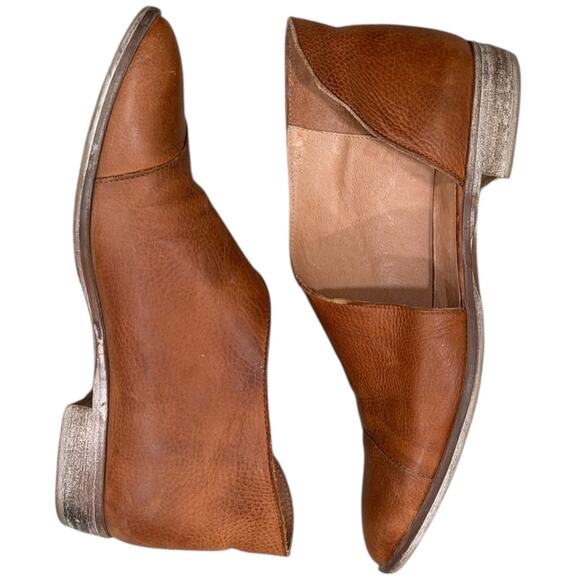 Free People Royale Flat In Luggage Brown - Picture 3 of 12